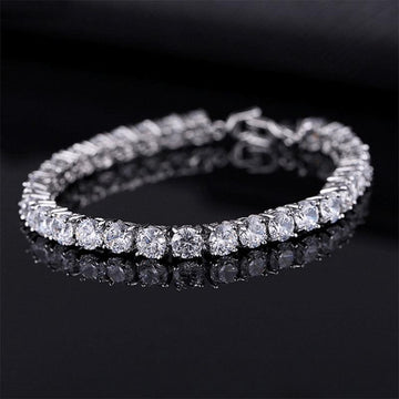 Best Seller - Gorgeous Cubic Zirconia Tennis Bracelets For Women - Gold and Silver Colour Bracelets - The Jewellery Supermarket